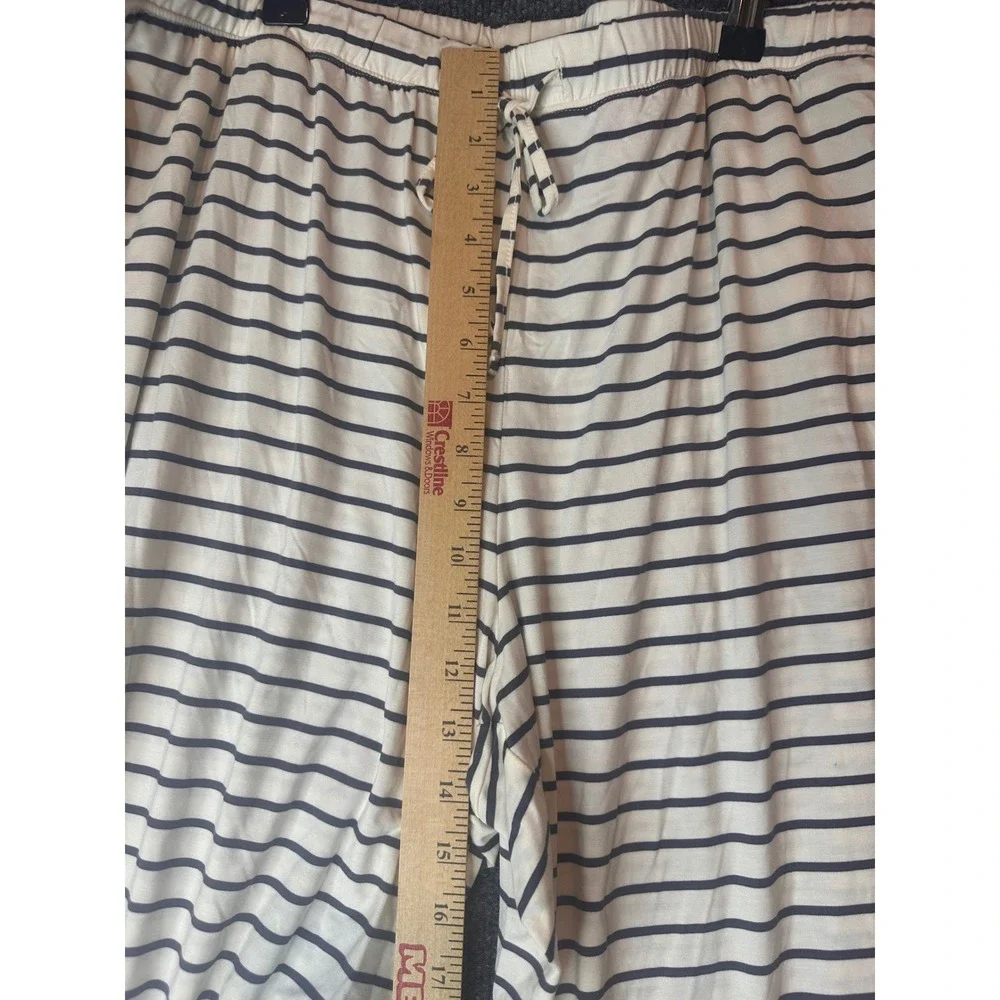 State of Day Intimates Fluid Knit Pajama Set Large Stripe Tencel Modal 2pc NWT